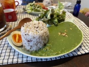 今日のランチはCafeKissaさんでみどりのカレーを頂きました【八潮のランチ】